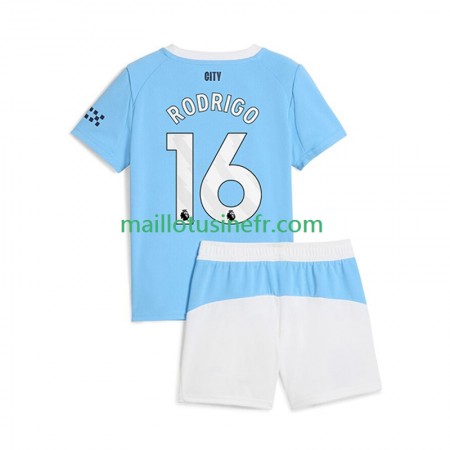 Maillot de Foot Manchester City Rodrigo Hernandez 16 Domicile 2025-26 - Enfant Maillot de Foot Manchester City Rodrigo Hernandez 16 Domicile 2025-26 - Enfant